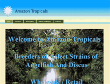 Tablet Screenshot of amazontropicals.net